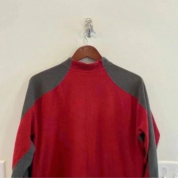 The north face fleece half zip pullover sweatshirt jacket in size large tnf - Picture 2 of 7